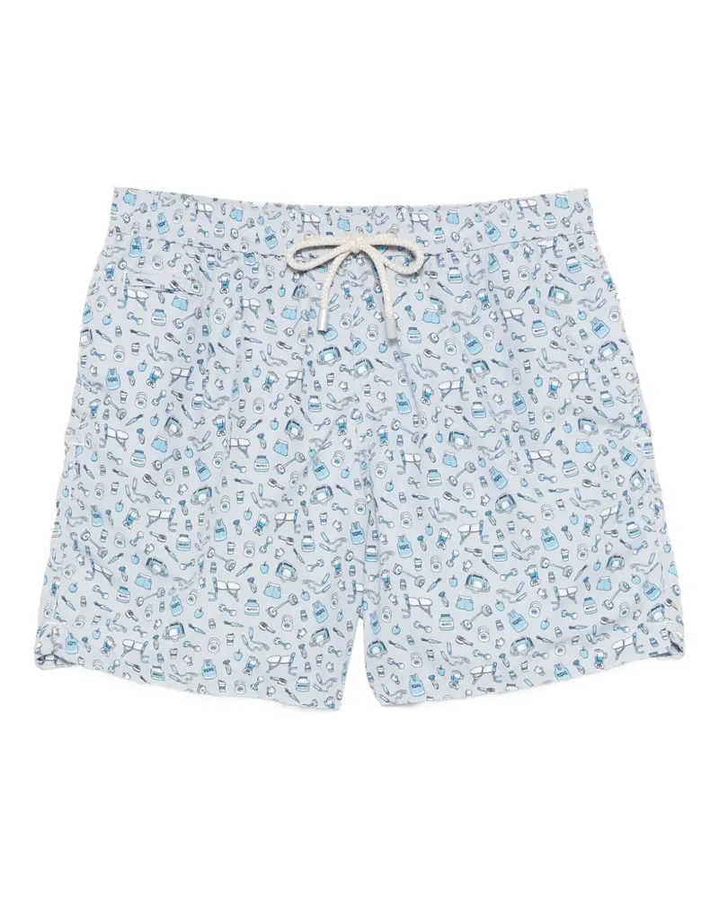 MC2 Saint Barth printed swim shorts - Grau Grau