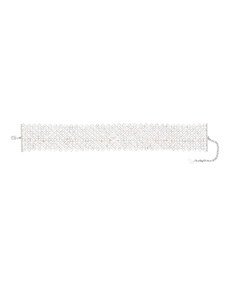 Blumarine Choker mit Strass - Silber Silber