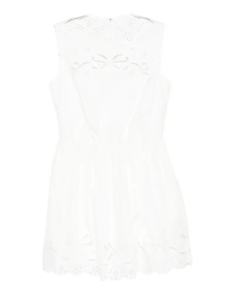 Self-Portrait white mini dress - Weiß Weiß