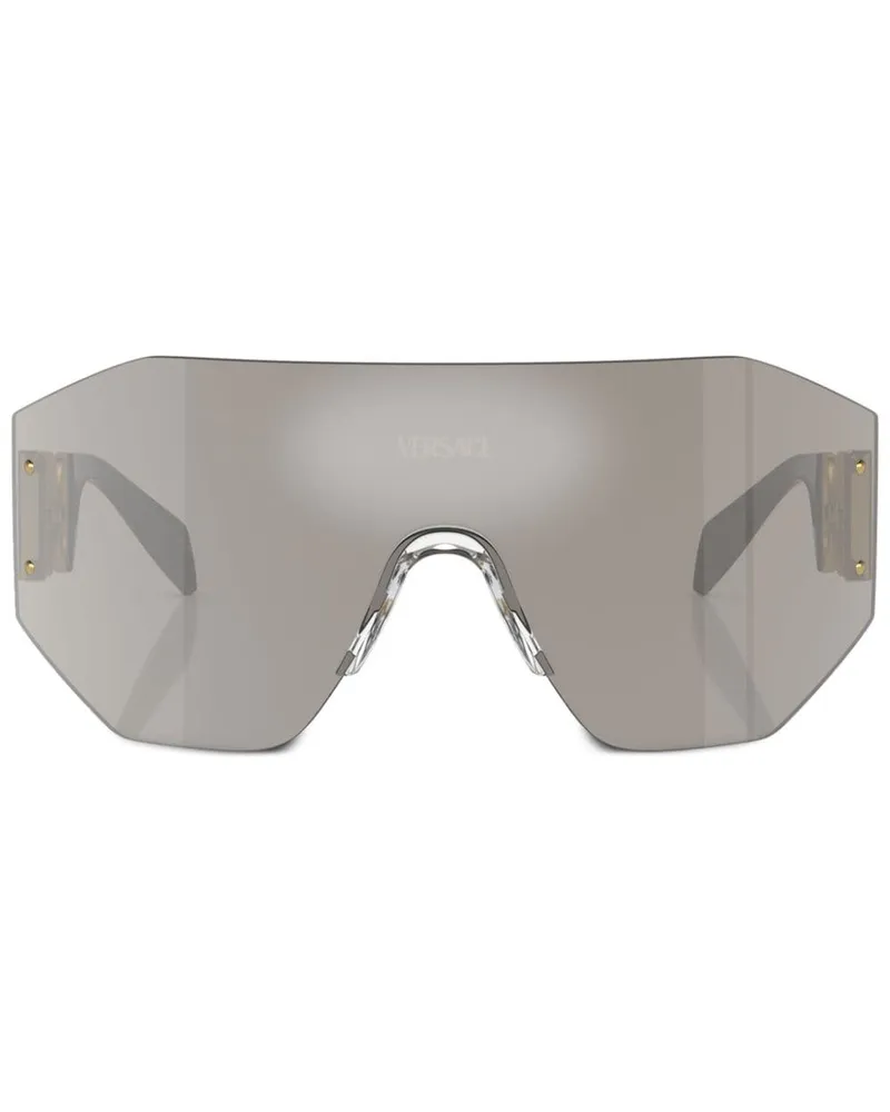 Versace Sonnenbrille im Oversized-Look - Grau Grau