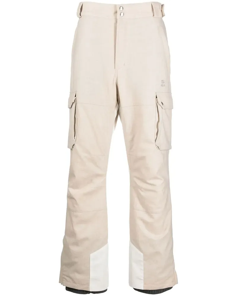 Brunello Cucinelli Cargohose mit hohem Bund - Nude Nude