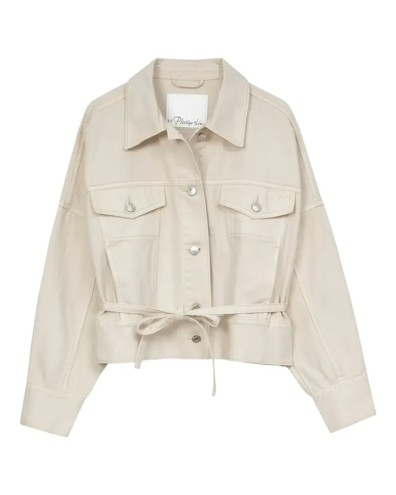 3.1 phillip lim tie-waist pocket jacket - Nude Nude