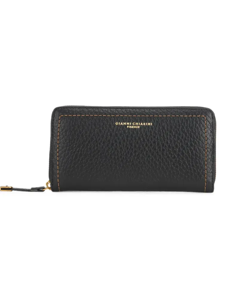 Gianni Chiarini Bubble pebbled leather wallet - Schwarz Schwarz