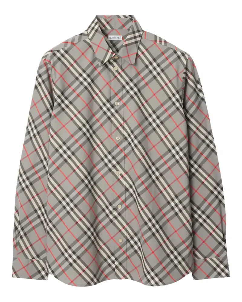 Burberry Kariertes Hemd - Grau Grau