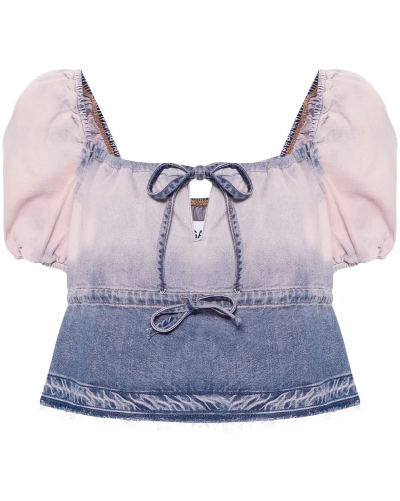 Ganni Future Jeansbluse - Blau Blau