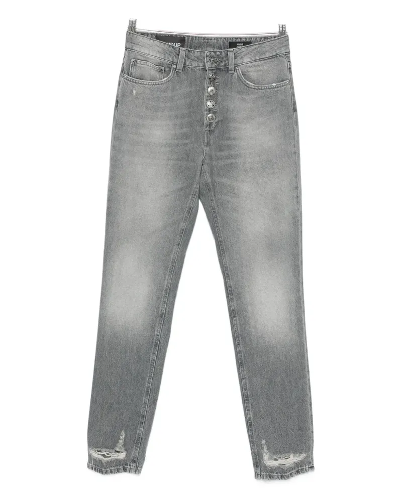Dondup five-pocket distressed-hem jeans - Grau Grau