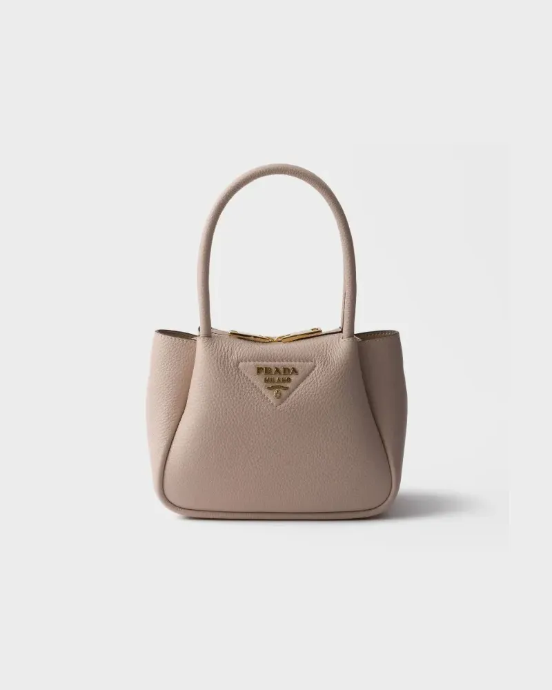 Prada Shopper aus Leder - Nude Nude