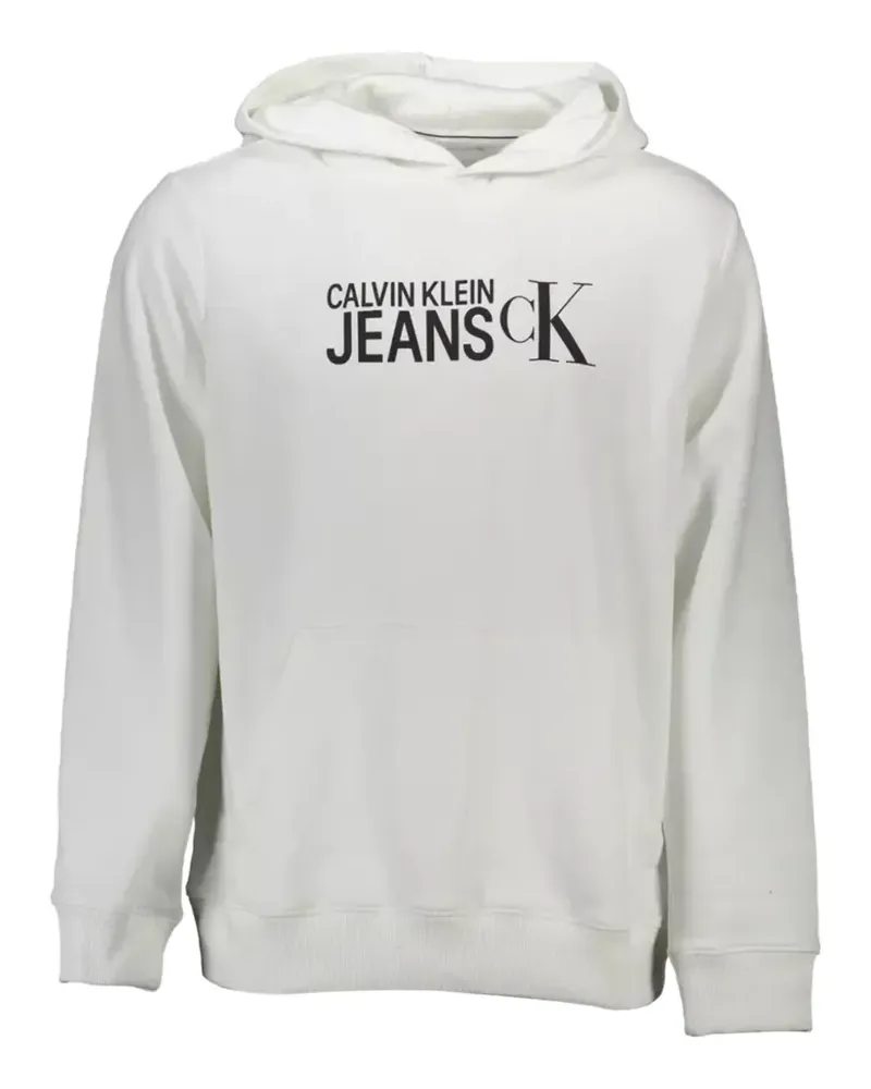 Calvin Klein logo-print hoodie - Weiß Weiß