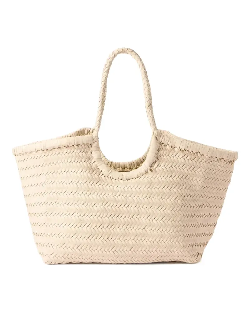 Dragon Diffusion big Nantucket braided-handle tote bag - Nude Nude