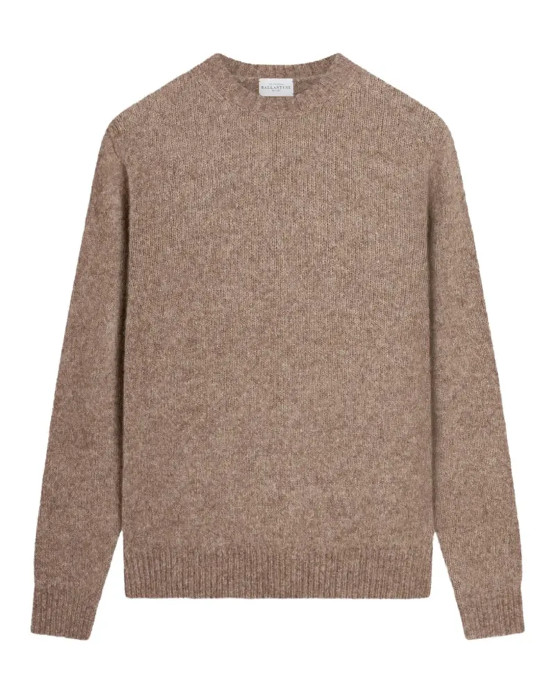 Ballantyne Melierter Pullover mit Rundhalsausschnitt - Braun Braun