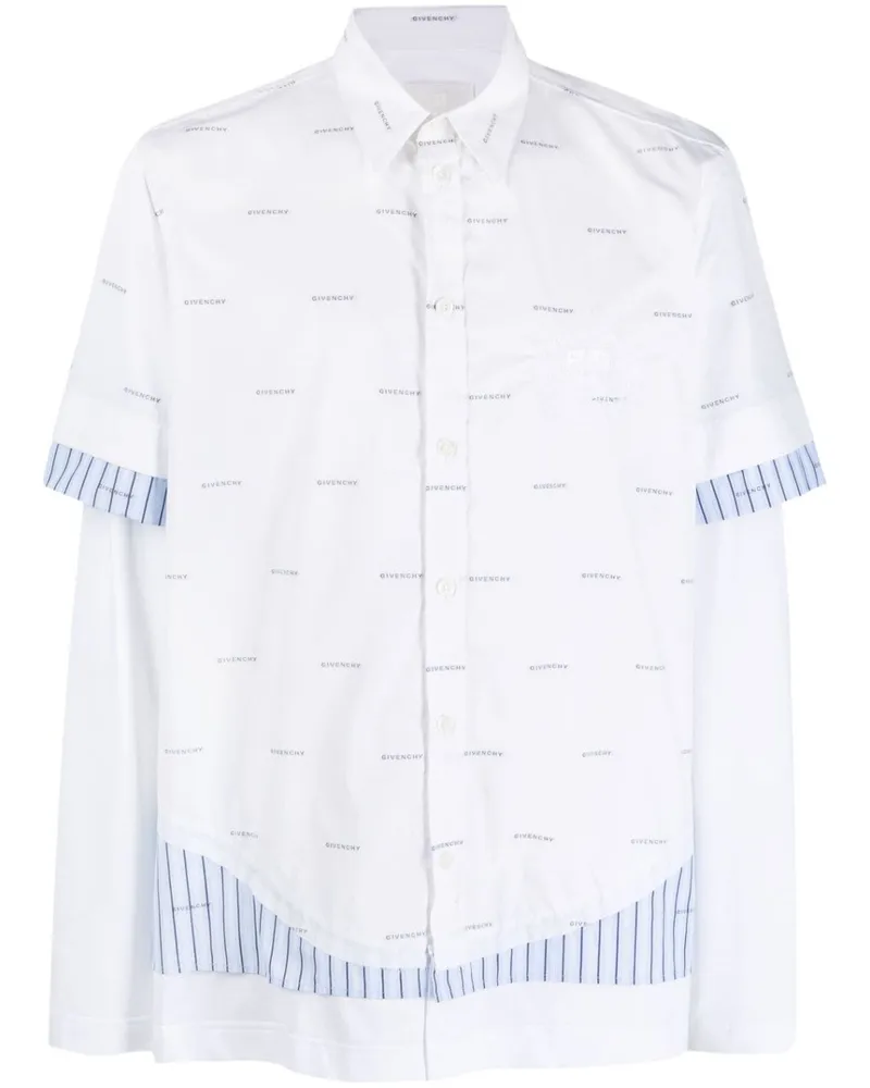 Givenchy Hemd im Layering-Look - Weiß Weiß