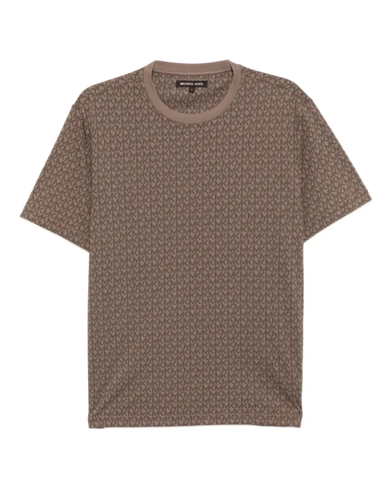 Michael Kors T-Shirt mit Logo-Print - Braun Braun