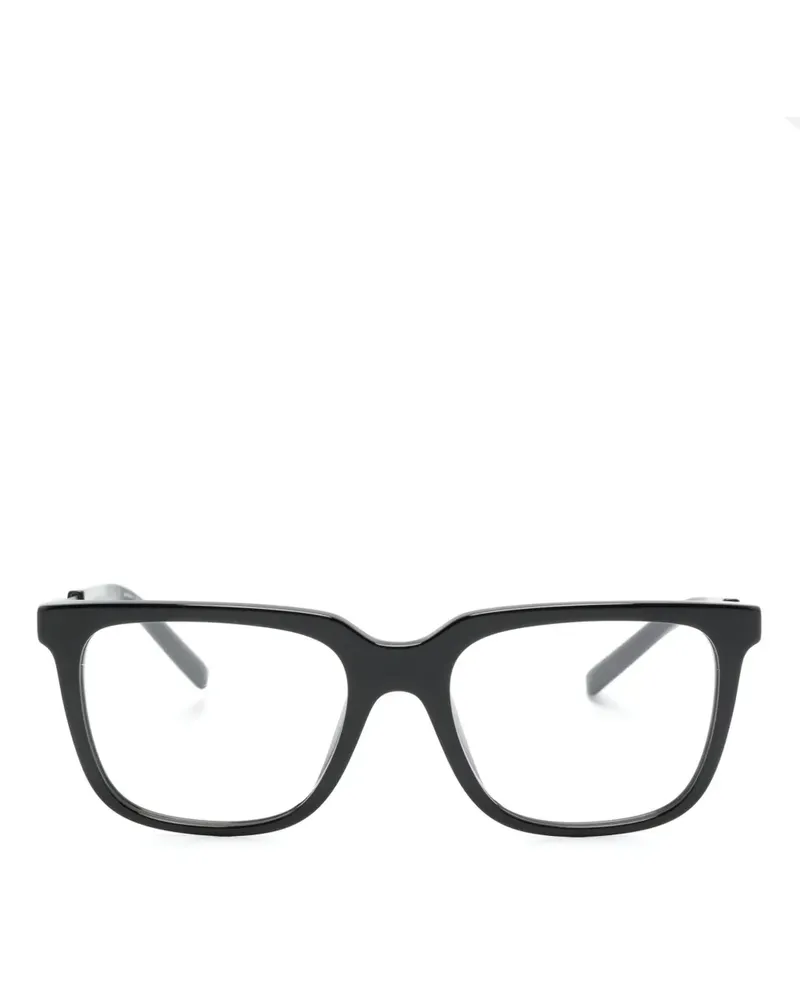 Giorgio Armani Brille im Wayfarer-Design - Schwarz Schwarz