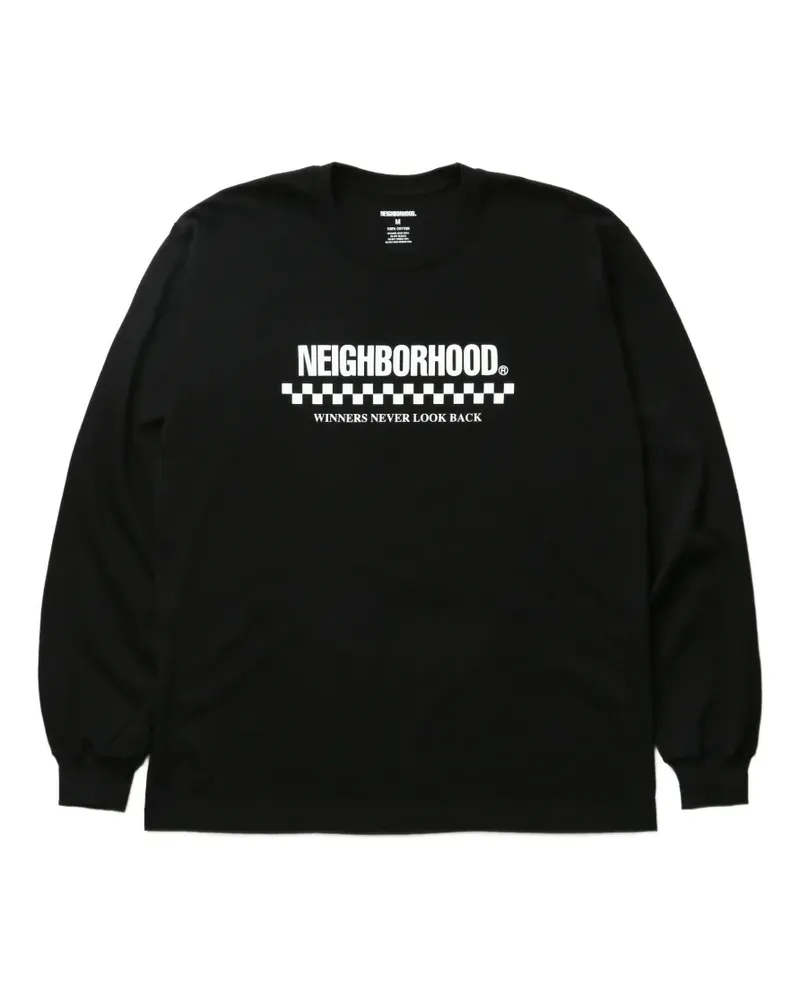 Neighborhood long sleeve cotton T-shirt - Schwarz Schwarz