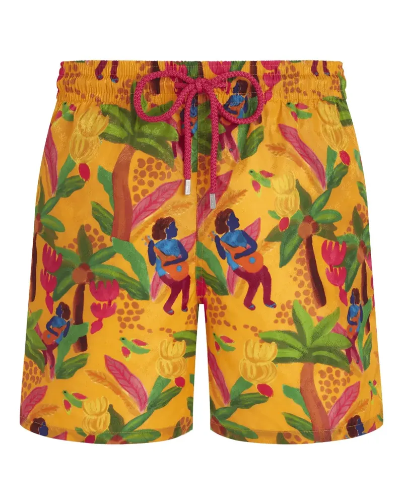 Vilebrequin Tropicalia Badeshorts - Orange Orange