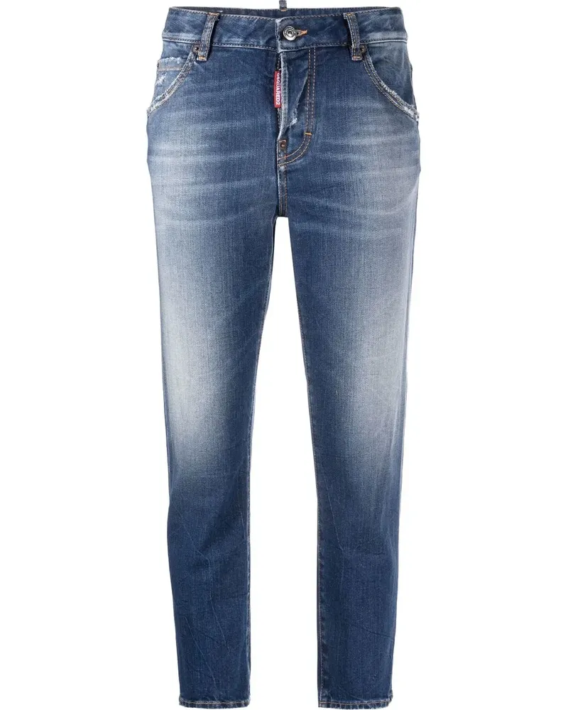 Dsquared2 Klassische Cropped-Jeans - Blau Blau