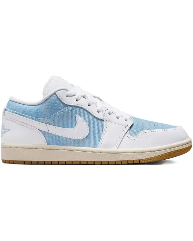 Jordan Air  1 Low Denim - Worn Blue Sneakers - Weiß Weiß