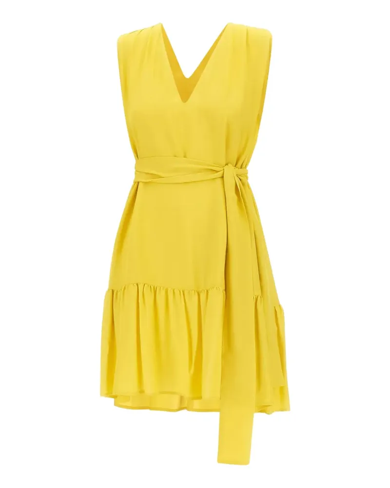 Kaos ruffle V-neck dress - Gelb Gelb