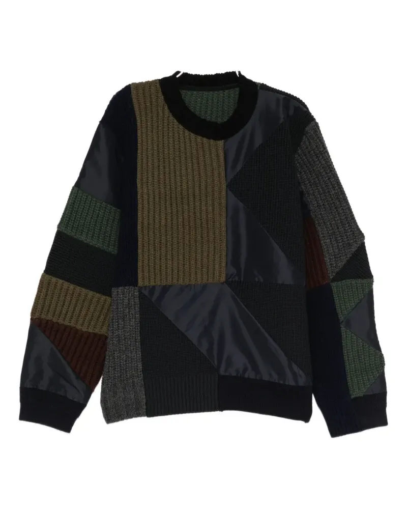 Sacai x Saicai A.P.C. gesteppter Pullover - Blau Blau