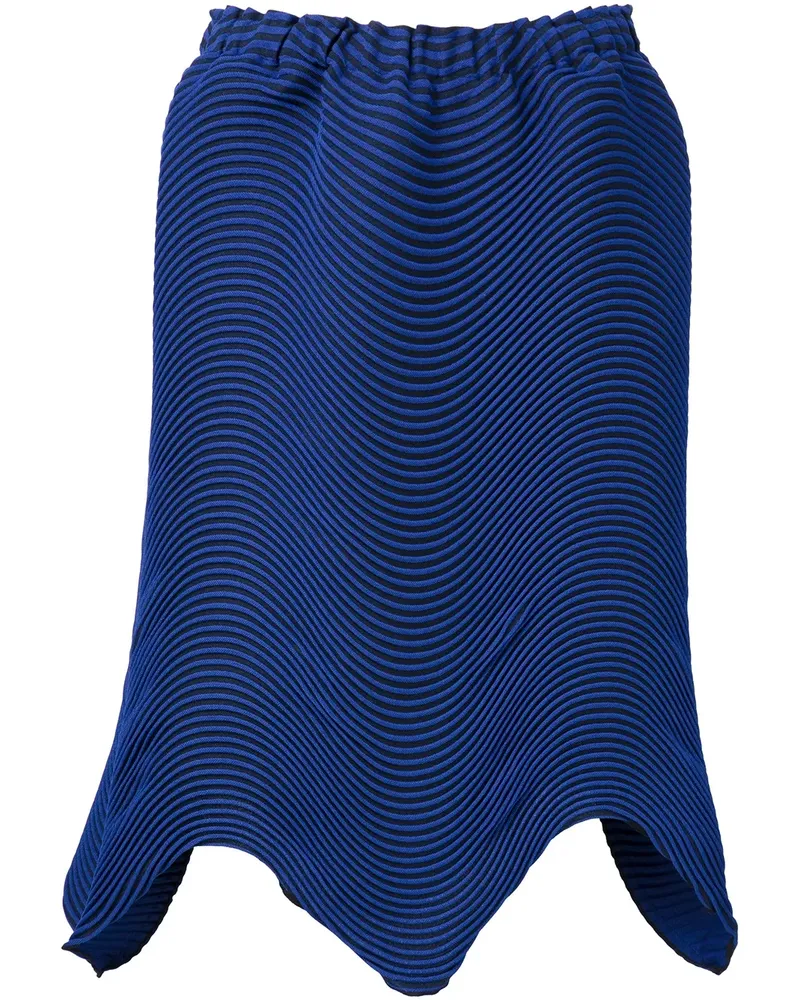 Issey Miyake Rock mit plissiertem Design - Blau Blau