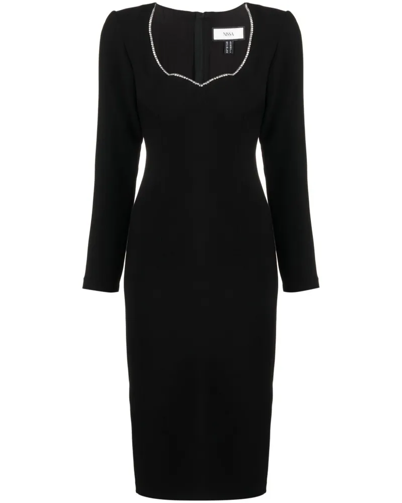 NISSA Verziertes Kleid - Schwarz Schwarz