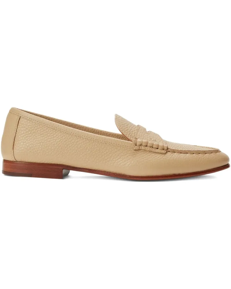 Ralph Lauren Penny-Loafer mit gekörnter Struktur - Nude Nude