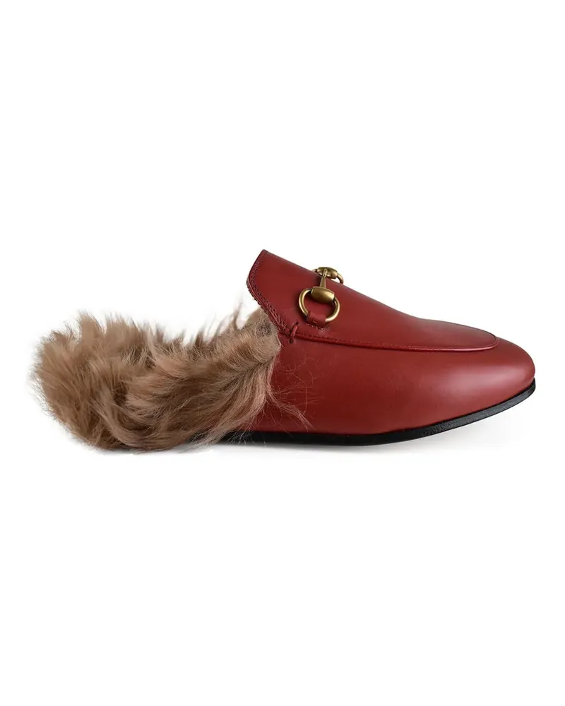 Gucci Princetown horsebit leather mules - Rot Rot