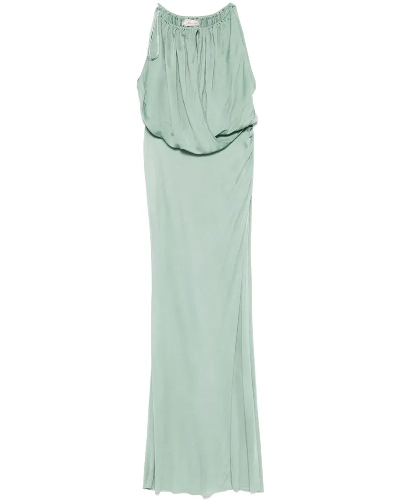 Blumarine Drapiertes Maxikleid - Grün Grün