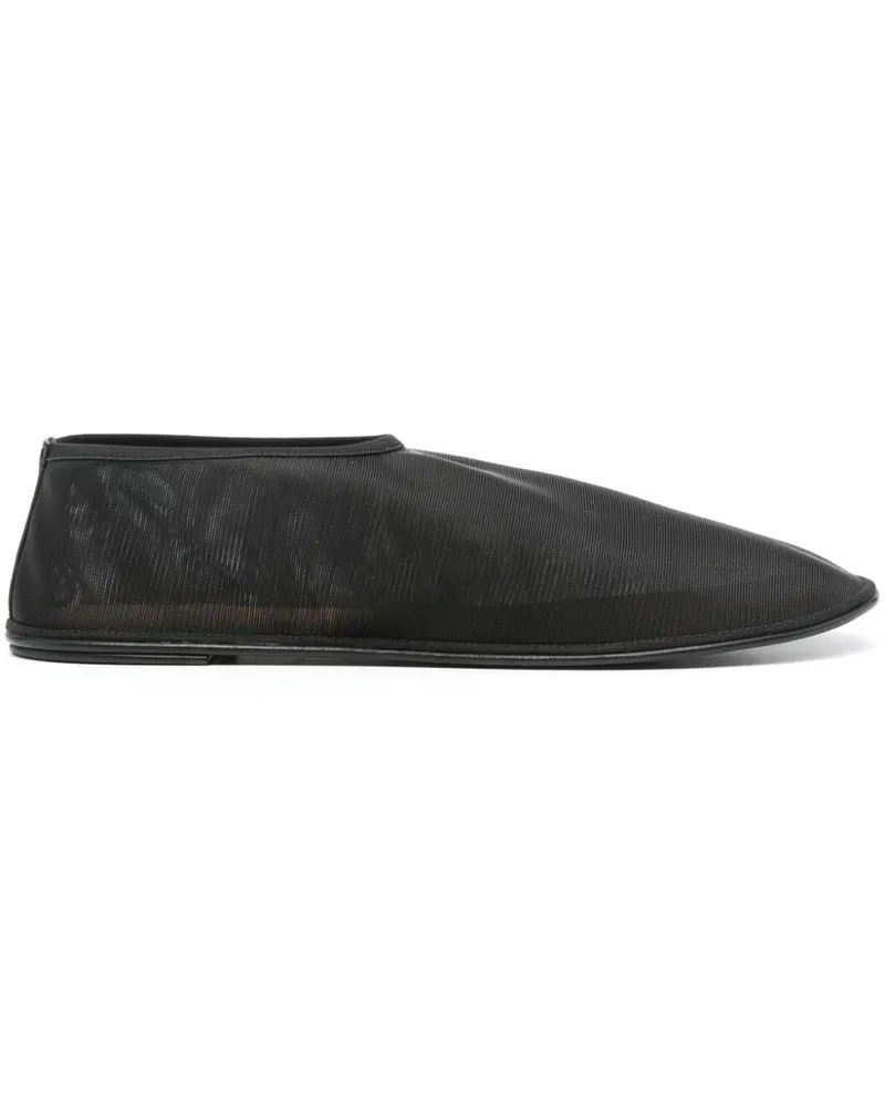 The Row Sock Flat Ballerinas - Schwarz Schwarz