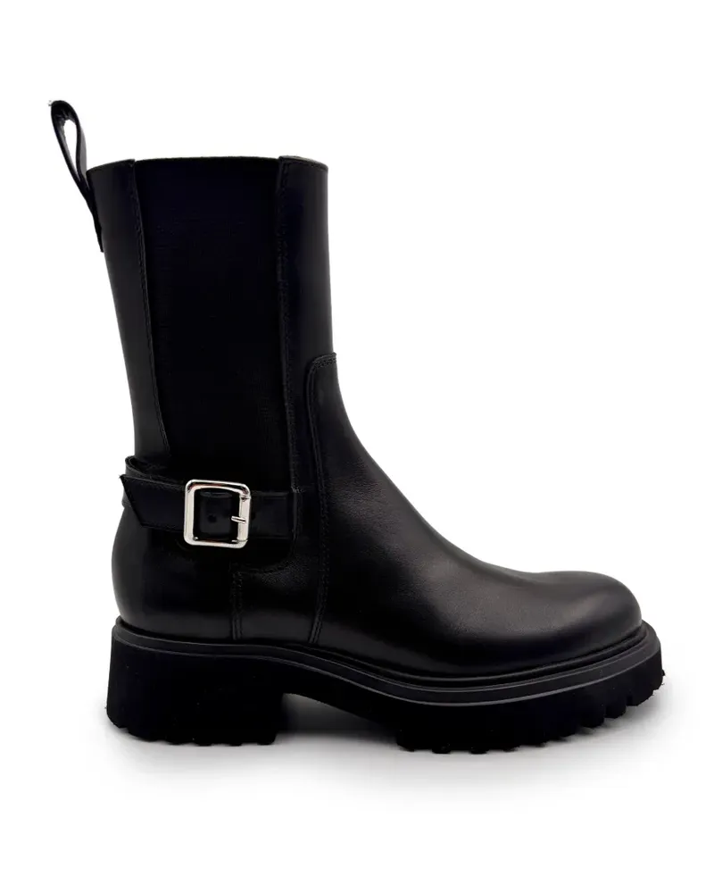 Guglielmo Rotta Plateau-Stiefel mit Schnalle - Schwarz Schwarz