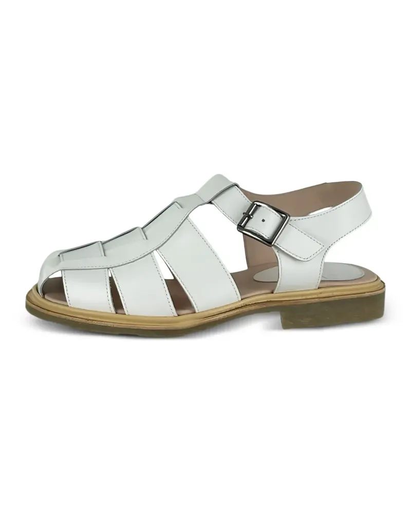 Paraboot Iberis buckle leather lace-up shoes - Weiß Weiß