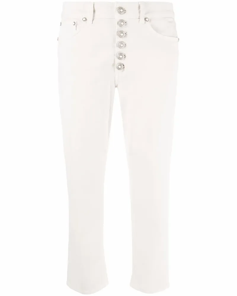 Dondup Gerippte Cropped-Jeans - Nude Nude