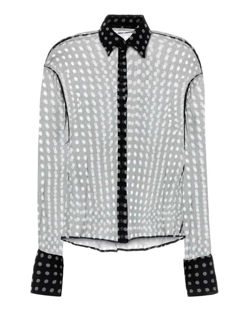Ermanno Scervino polka-dot silk shirt - Grau Grau