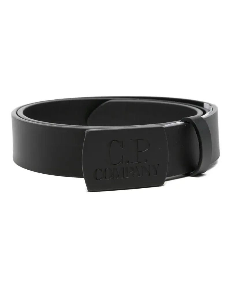 C.P. Company logo belt - Schwarz Schwarz