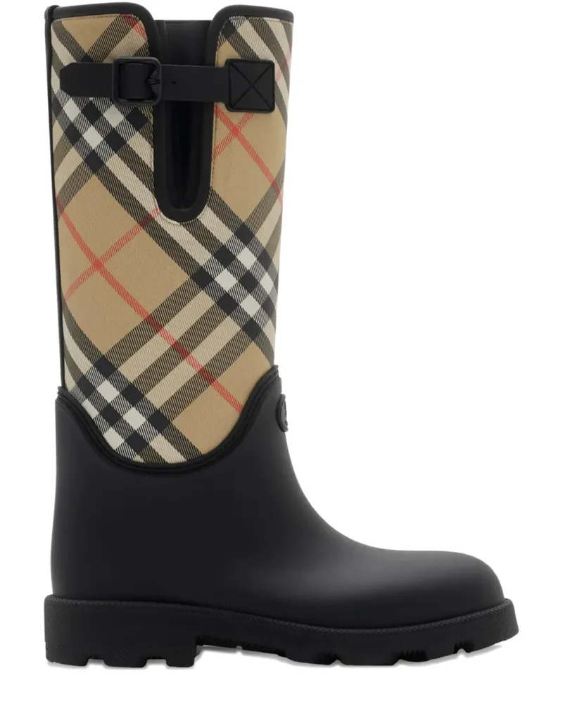 Burberry Stiefel mit Marsh-Stempel - Schwarz Schwarz