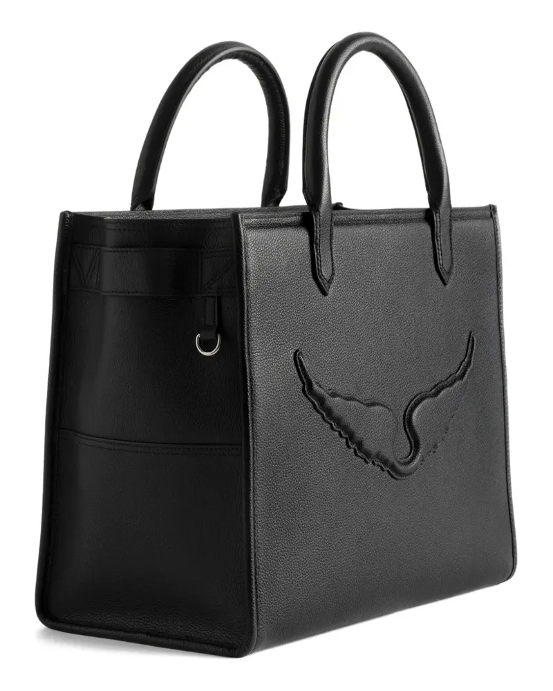 Zadig & Voltaire Angel grained-leather tote bag - Schwarz Schwarz
