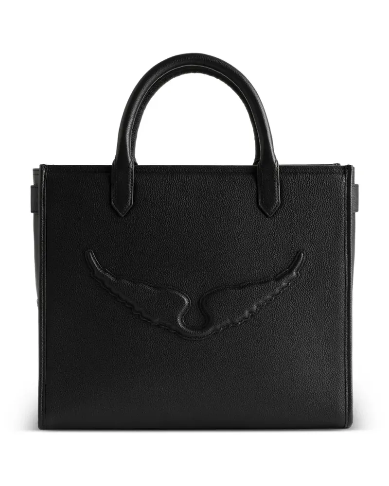 Zadig & Voltaire Angel grained-leather tote bag - Schwarz Schwarz