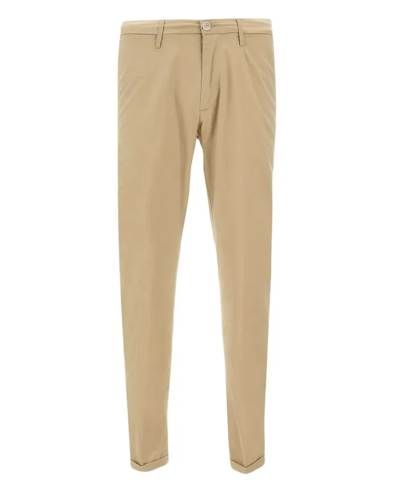 Re-HasH stretch cuffed trousers - Nude Nude