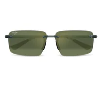 Sonnenbrille mit eckigem Gestell - Grün