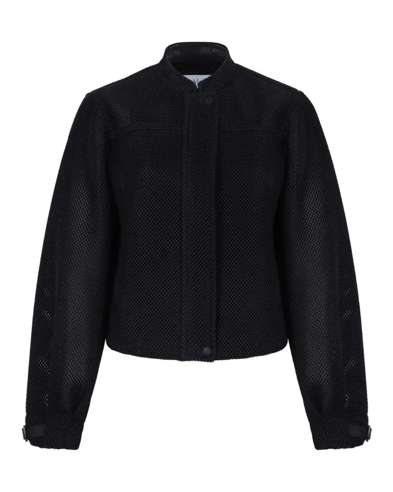 Max Mara mesh-knit bomber jacket - Schwarz Schwarz