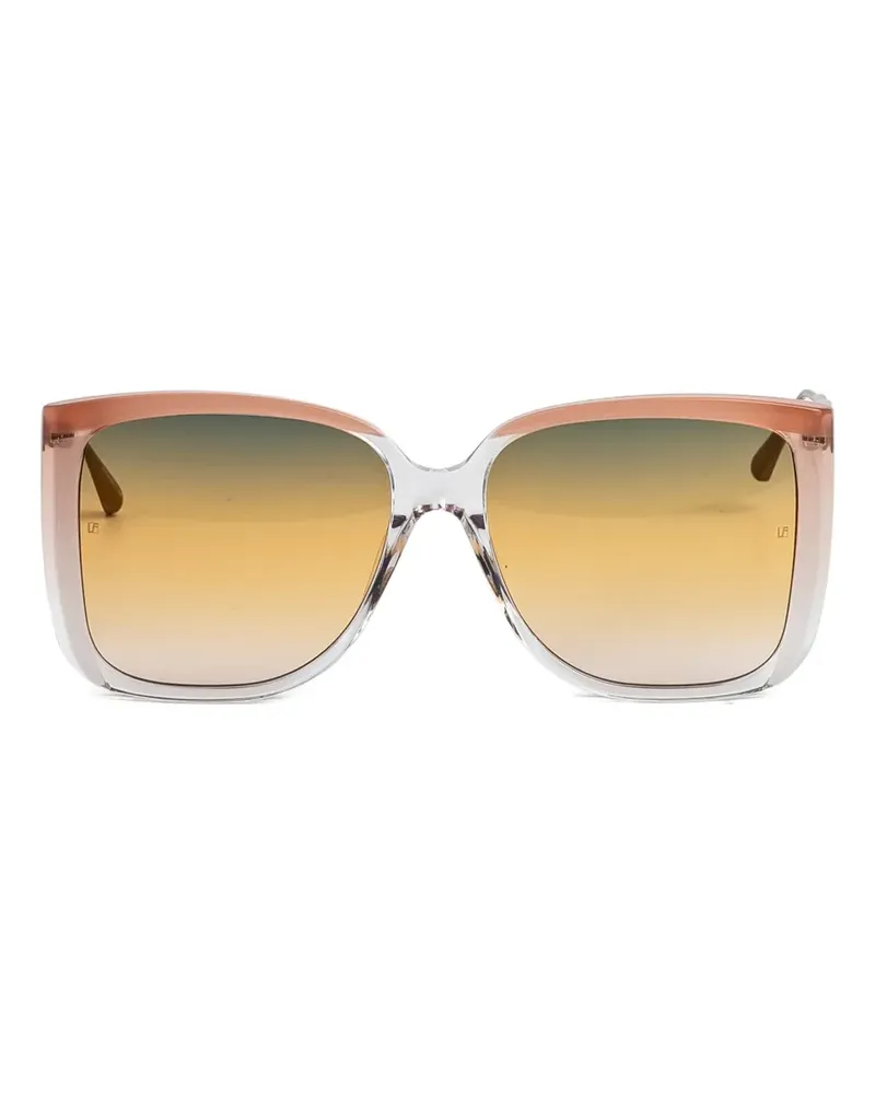 Linda Farrow square-frame sunglasses - Orange Orange
