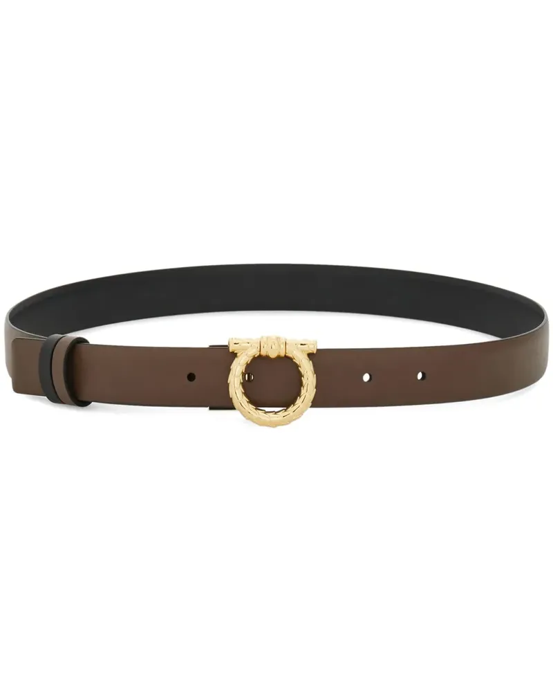 Ferragamo Wendbarer Gancini Gürtel - Braun Braun