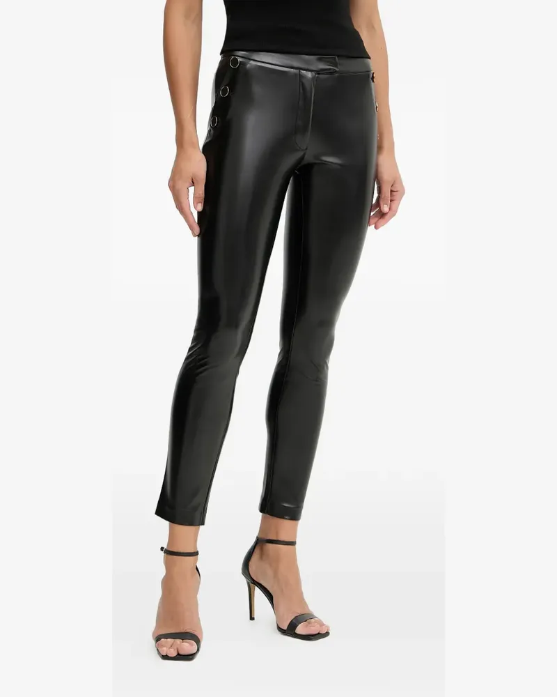 MARCIANO Los Angeles button-detail trousers - Schwarz Schwarz