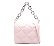 Gesteppte Schultertasche - Grün