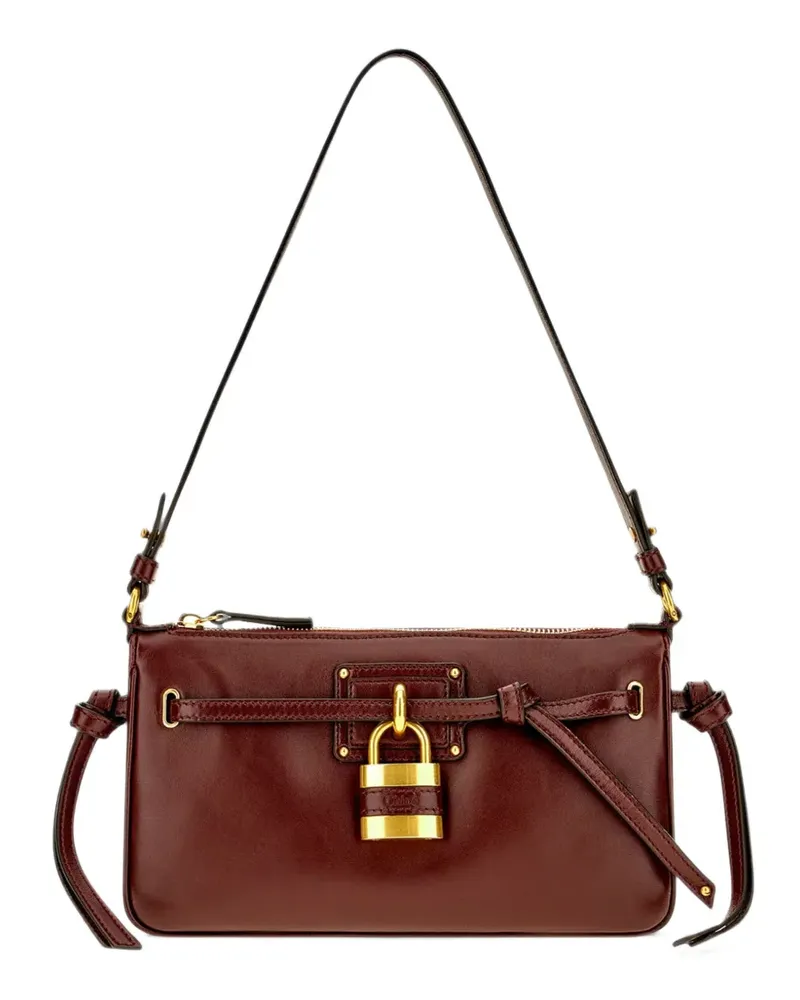 Chloé Padlock leather shoulder bag - Rot Rot