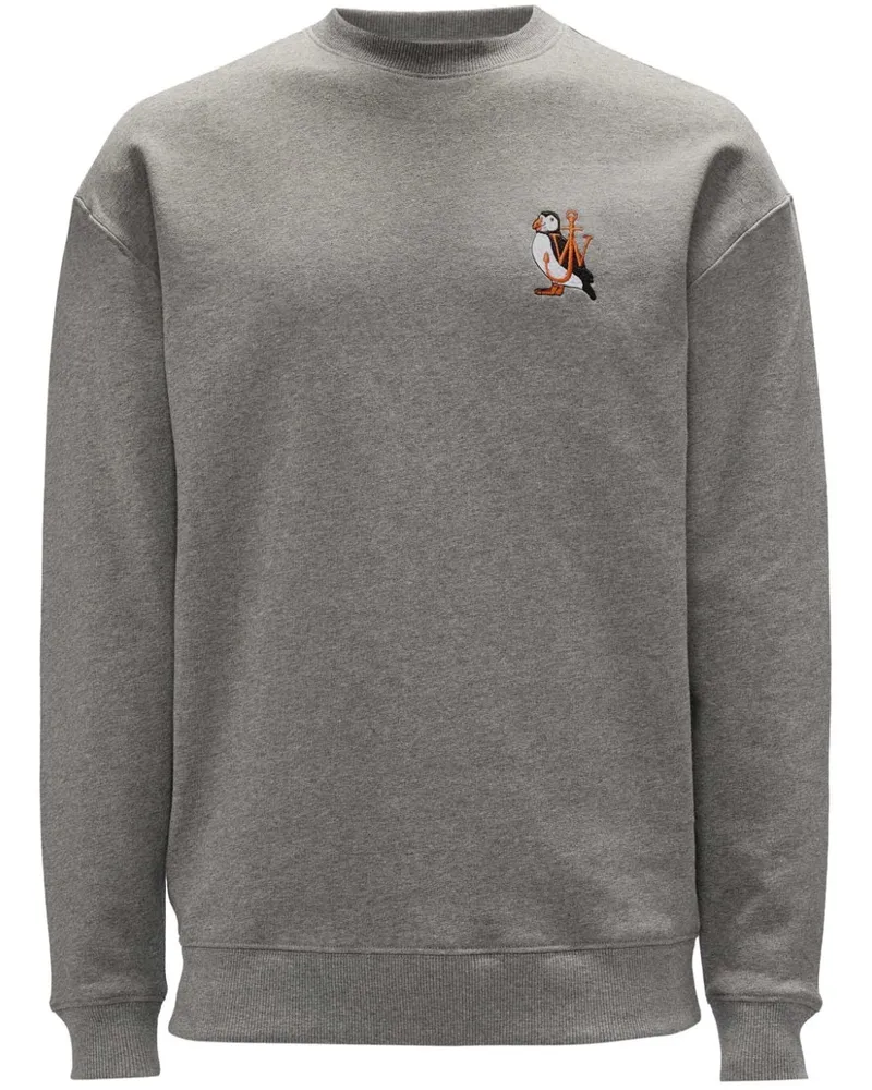 J.W.Anderson Puffin Sweatshirt mit tiefen Schultern Grau