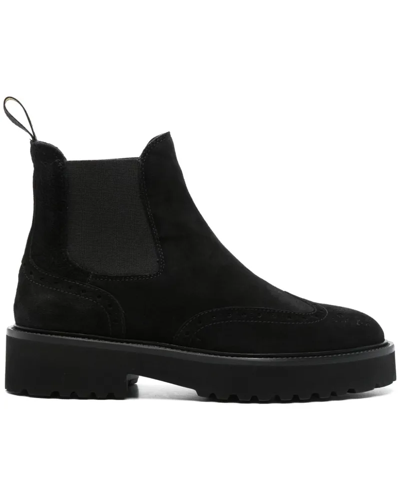 Doucal´s Knöchelhohe Wildlederstiefel - Schwarz Schwarz