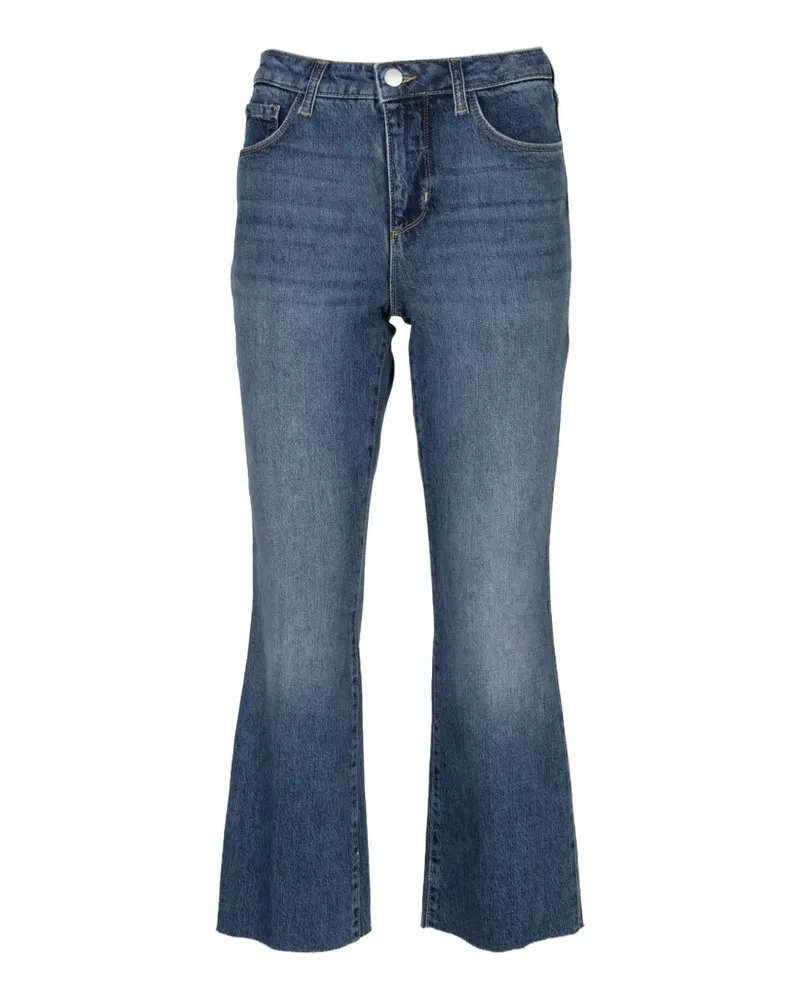 L'Agence Kendra cropped flared jeans - Blau Blau