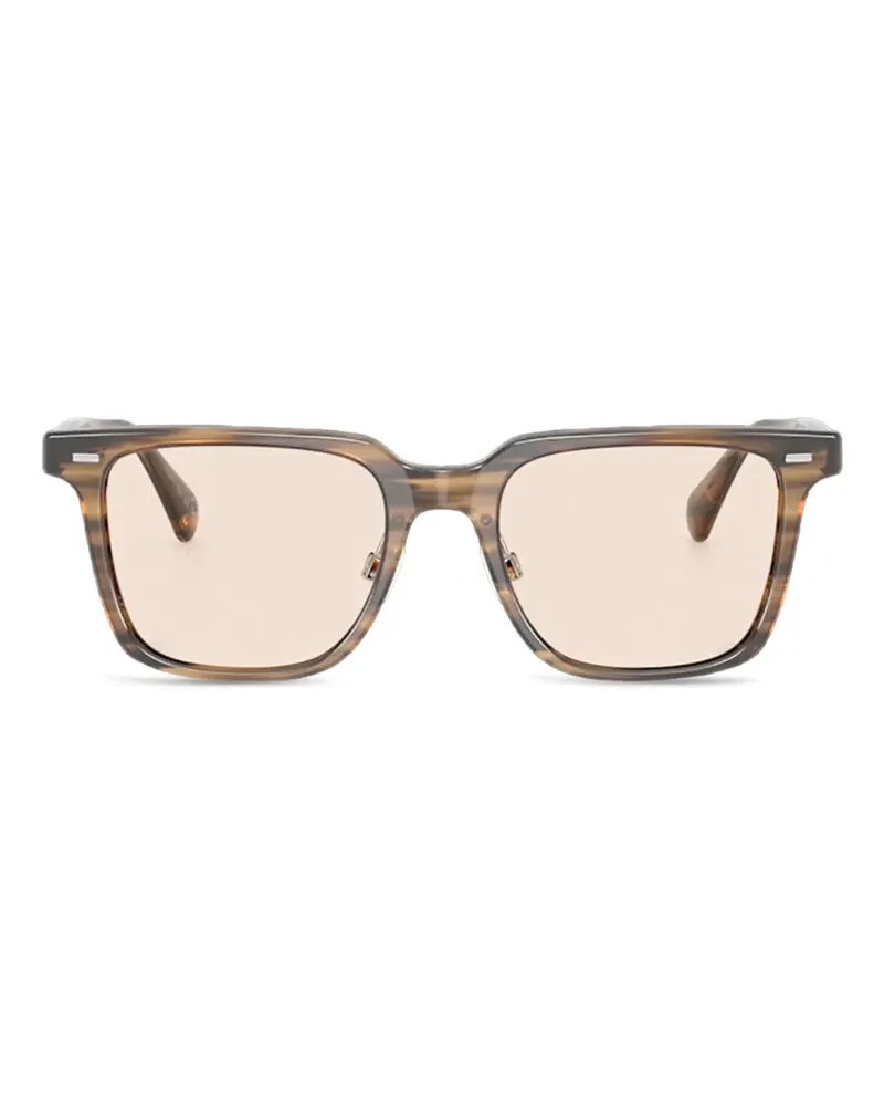 Oliver Peoples Sonnenbrille mit eckigem Gestell - Grün Grün
