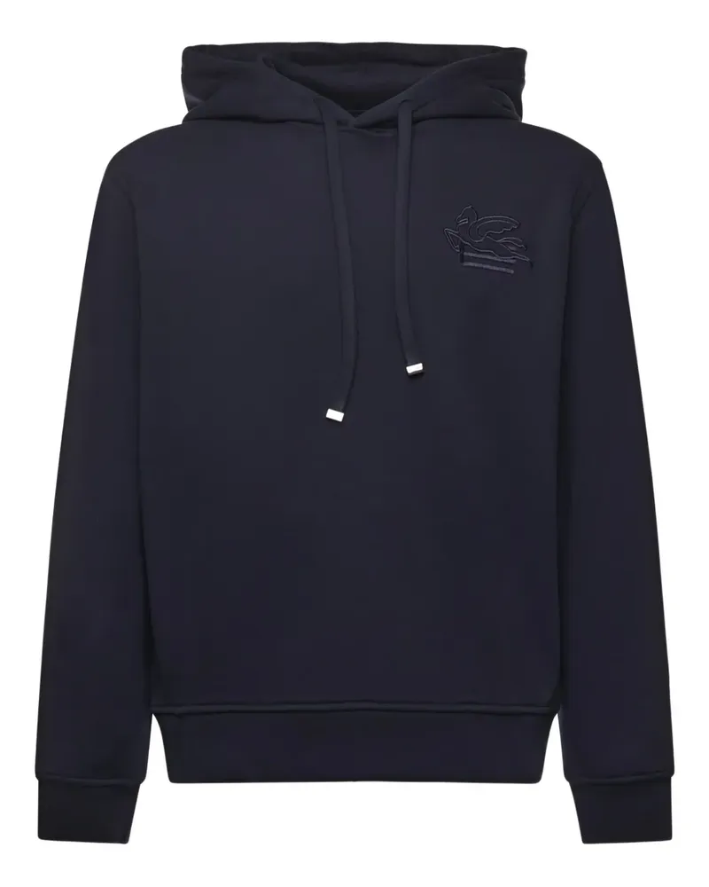 Etro embroidered hoodie - Blau Blau